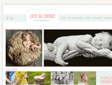 Tablet Screenshot of lifesosweetphotography.com